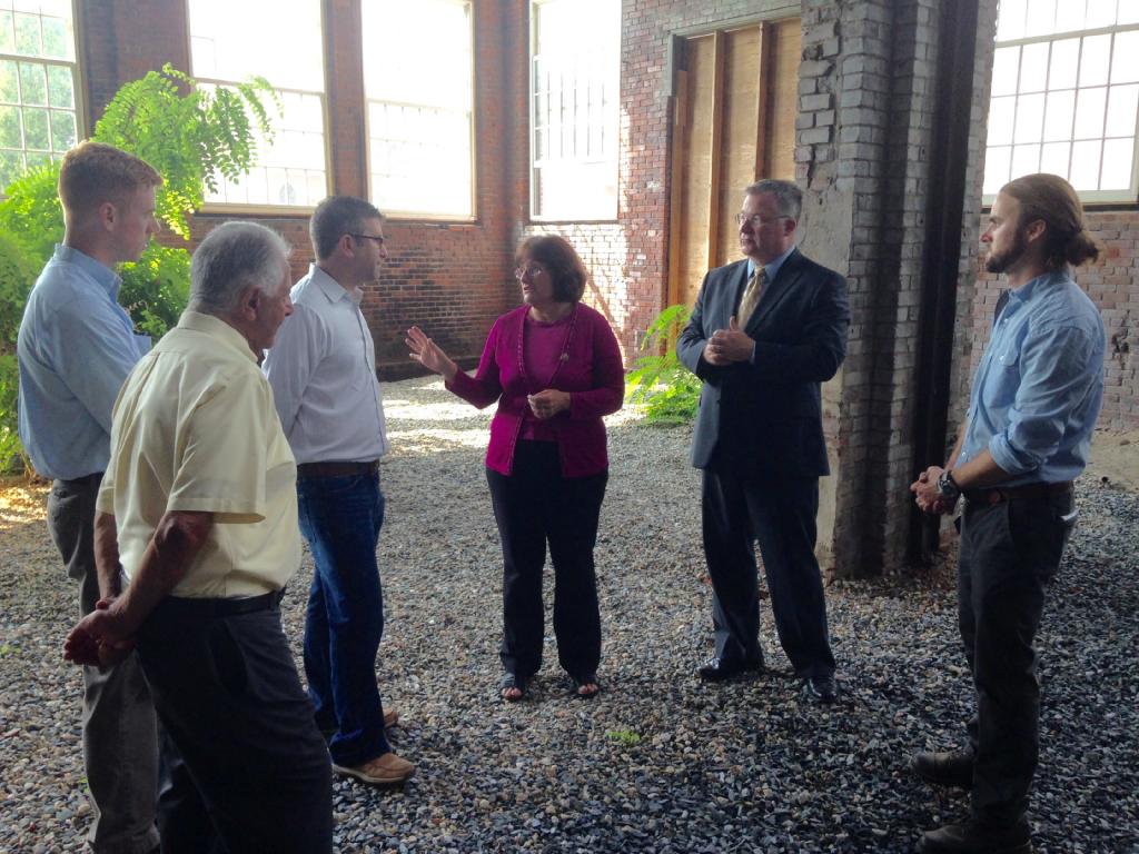 NBRC Federal Co-Chair Mark Scarano with Rep. Kuster (NH-2) and Claremont, NH officials