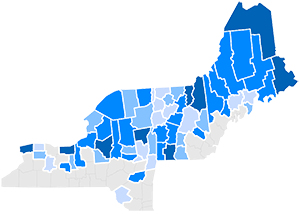 Map of NBRC Counties